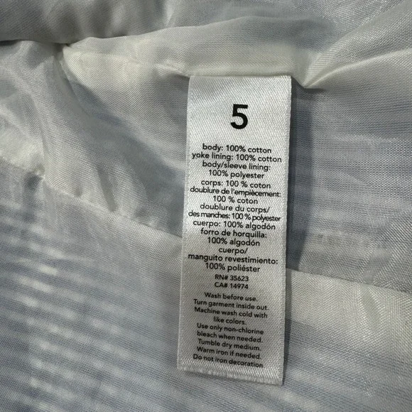 Carter's Seersucker Blazer Button Up Bow Tie Set Blue Stripe Size 5 - Picture 5 of 8